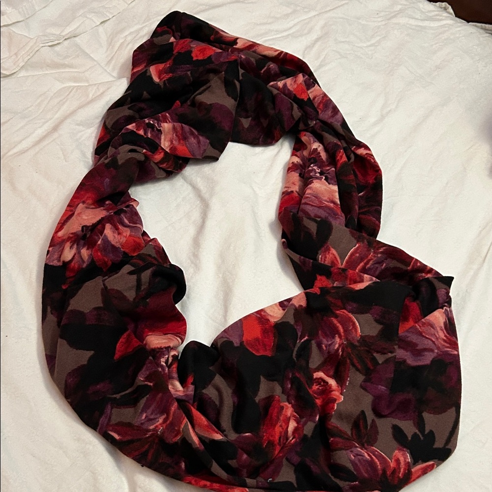 Multi Color Floral Women's INFINITY Scarf